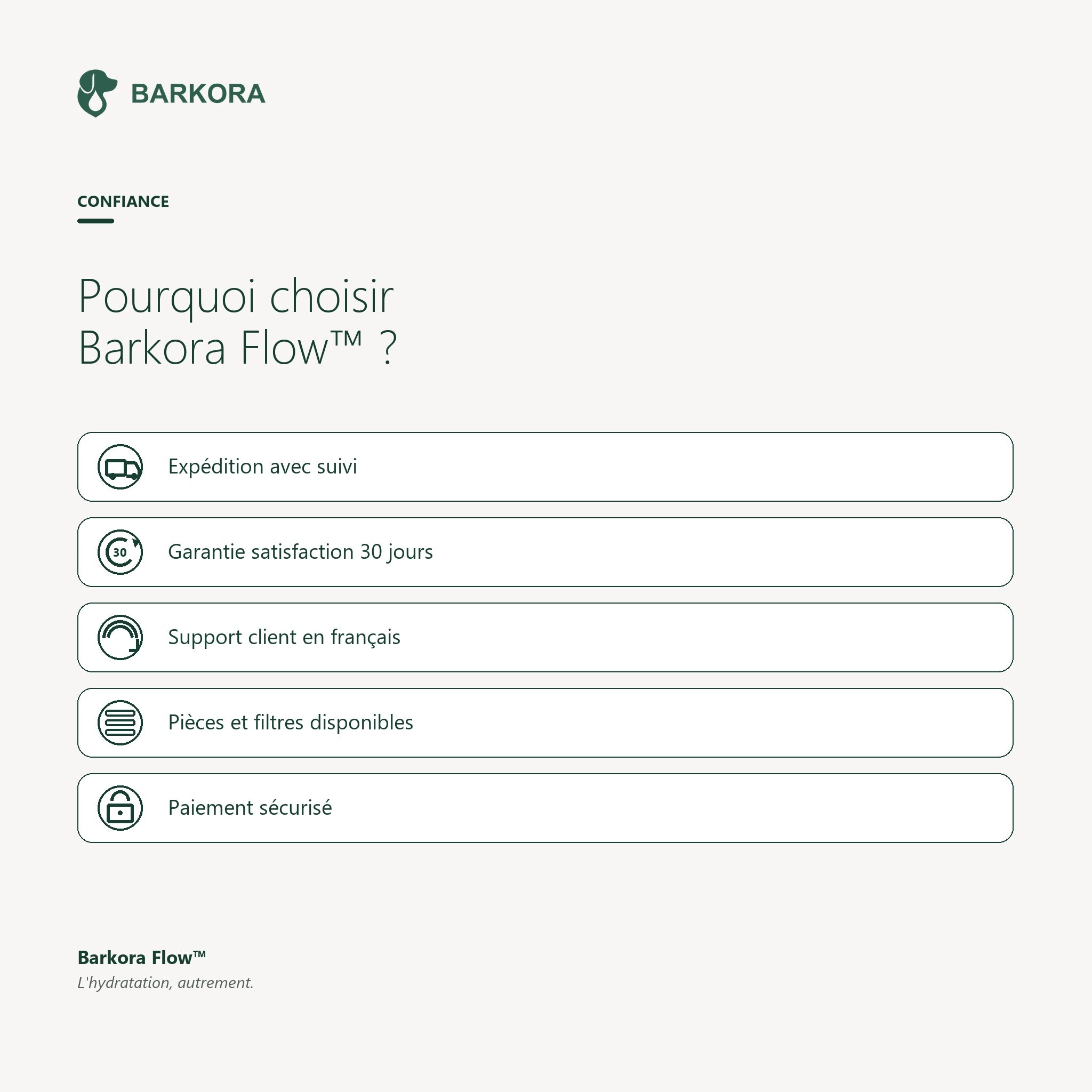 Barkora Flow™ – Fontaine à eau premium en acier inoxydable